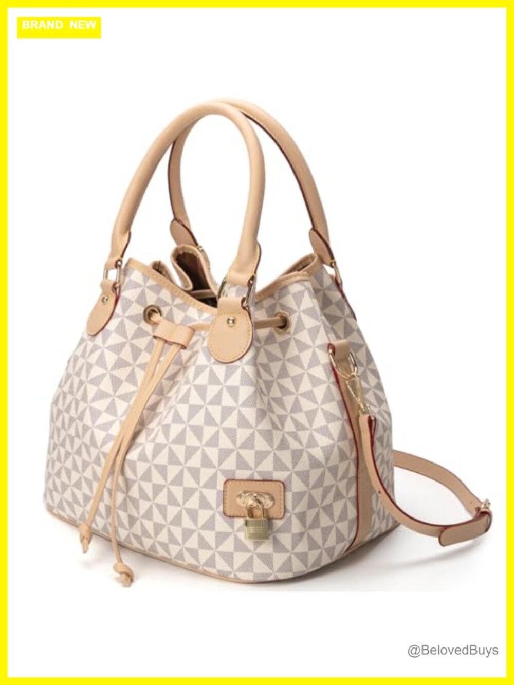 PU Leather Bucket Hobo Shoulder Tote Purse